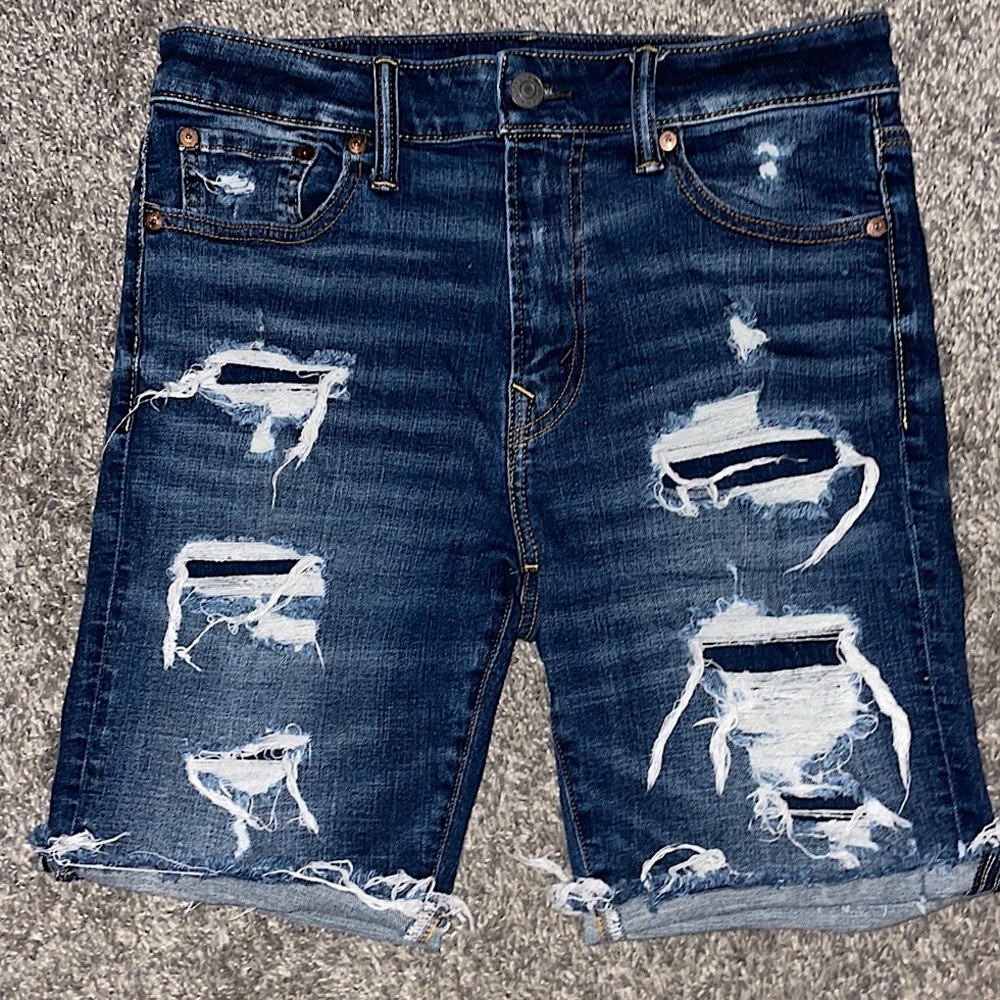 Men’s American Eagle Dark Wash Denim Shorts